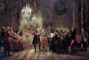 une flute Concert de frédéric les grands au Sanssouci