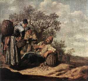 Landscape with Conversing Peasants