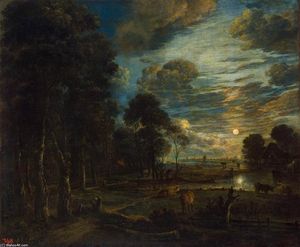 Night Landscape with a River