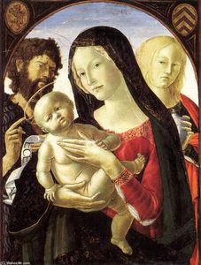 madonna et l'enfant avec r John le Baptist et r Mary Magdalene