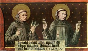 St. Antonius von Padua und der heilige Franz von Assisi