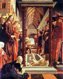 セント ウォルフガング  祭壇画  復活  の  ラザロ
