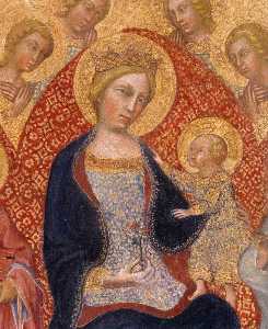 Madonna col Bambino in trono particolare