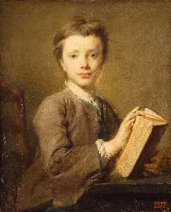 Ritratto di un ragazzo con  Un  libro
