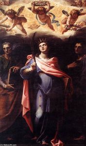 St Domitilla with Sts Nereus and Achilleus