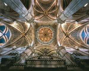 Ceiling of the church's transept