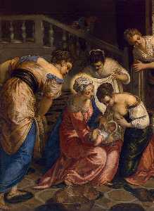 The Birth of John the Baptist (detail)