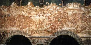 La victoria de las tropas de Siena en Val di Chiana en 1363