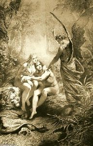 Illustration to Imre Madách's The Tragedy of Man: In the Paradise (Scene 2)