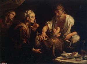 Isaac bendice a Jacob