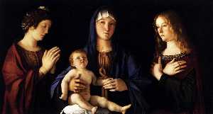 virgen con el niño con dos santos ( sacra conversazione )