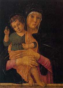 Virgen con el Niño bendición