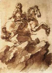 Study for an Equestrian Statue of Loius XIV