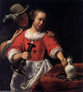 Young Женщина и Cavalier