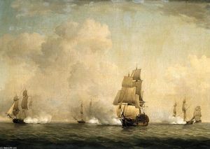 La cattura di una nave francese da famiglia reale Privateers