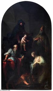 madonna und kind mit die heiligen