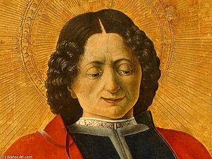 Griffoni Políptico: Saint Florian (detalle)