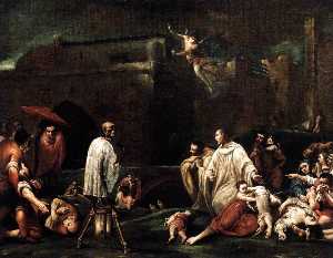 il beato Bernardo Tolomeo's Intercessione per il Fine della Peste a siena