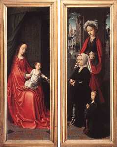 Triptych of Jan Des Trompes (rear of the wings)