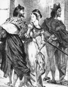 Faust cercando di sedurre Margarete (particolare)