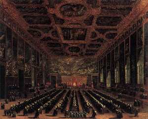 la sala del gran consejo Palacio Ducal
