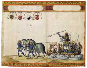 festival di nozze Libro di Arciduca Ferdinando II : Nettuno