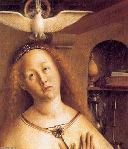 The Ghent Altarpiece: Mary of the Annunciation (detail)