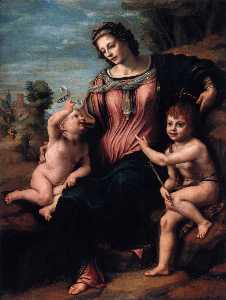  麦当娜  与  孩子 和  的  年轻  圣  约翰