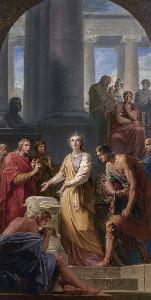 Catherine d Alexandrie devant l empereur Maxence