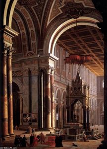 El interior of la basílica of San Paolo pulgadas Rome