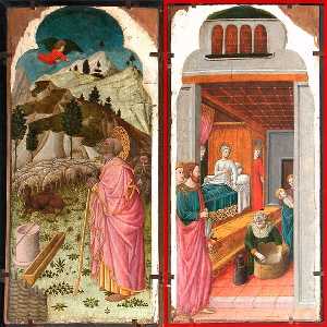 The Angel Appearing to Joachim The Birth of the Virgin