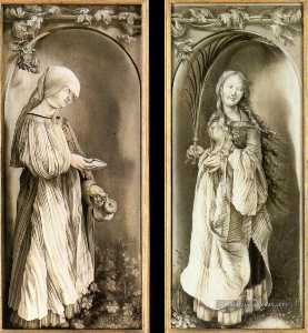 圣伊丽莎白 和  一个   圣人  女人  与  手掌