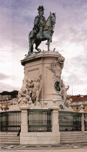 ポルトガルのジョゼ·Iの騎馬像