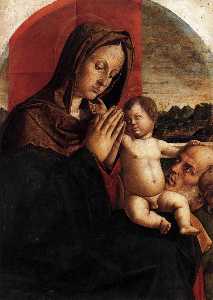 madonna und kind mit st Joseph