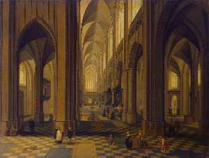 interno del Anversa  cattedrale