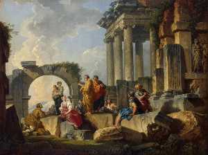 Apostle Paul Preaching on the Ruins