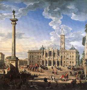 die piazza und kirche santa maria Maggiore