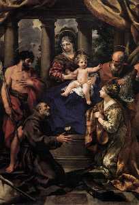 madonna col bambino con santi