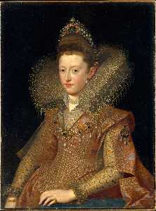 ritratto Eleonora d'  Mantova  come  Un  bambino