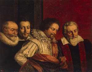 Портрет четыре  члены  самого  тот  париж  совет