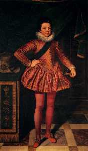 Botas retrato de luis XIII de francia a la edad Diez