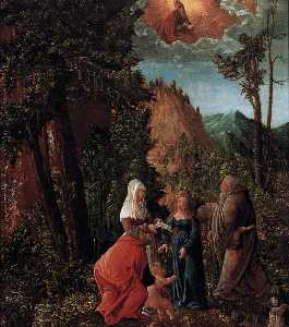 The Holy Family in a Forest