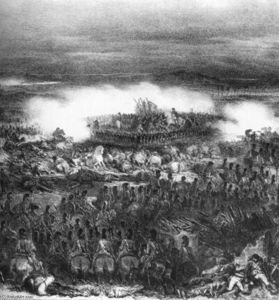 Waterloo, La Retraite du Saint Battallion, le 18 Juin, 1815