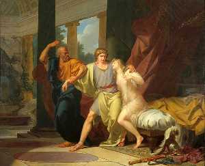 Sócrates Arrastrando Alcibíades desde el Abrazo de Aspasia