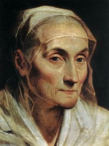retrato de una mujer mayor