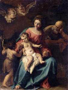 sainte famille avec l st infantile john le baptiste