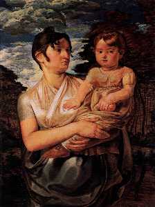 The Artist's Wife and Son
