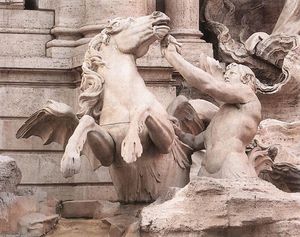 Fontana di Trevi (detalle)
