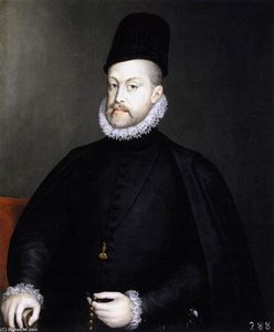 Philip II Holding ein Rosenkranz