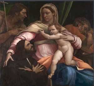 The Holy Family with St John the Baptist and a Donor